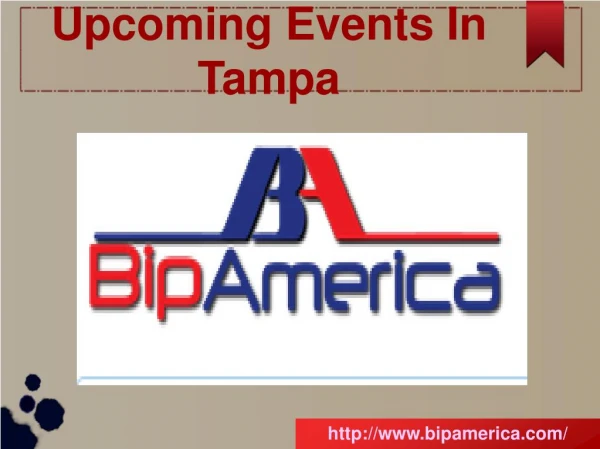 Upcoming Events In Tampa