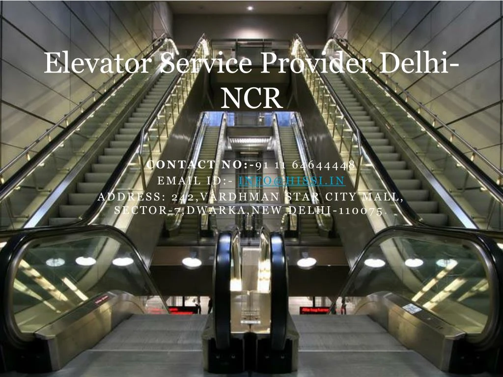 elevator service provider delhi ncr
