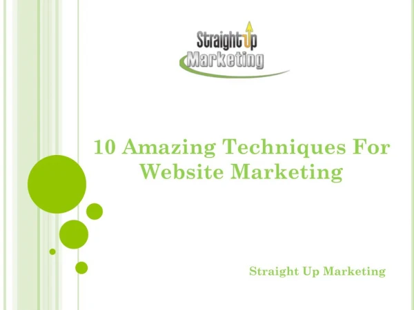 10 Amazing Techniques For Website Marketing