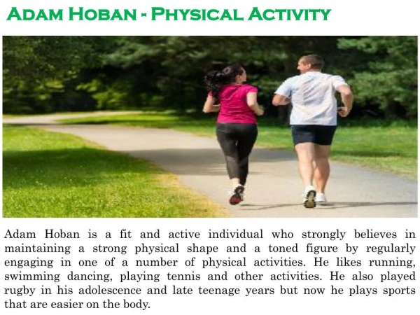 Adam Hoban - Physical Activity