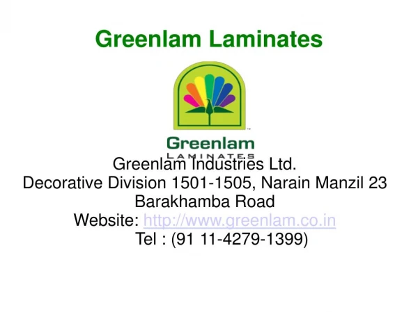 Greenlam Door Laminates