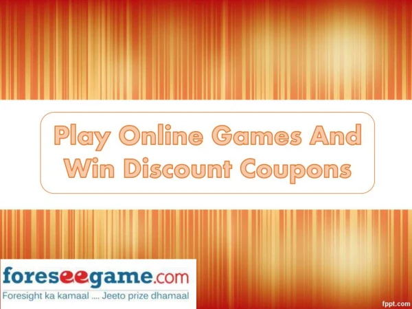 Play FREE Online Games to Win Coupons