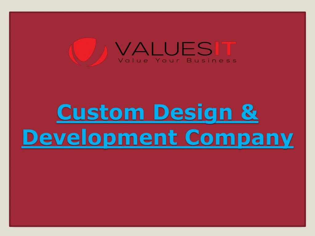 custom design development company