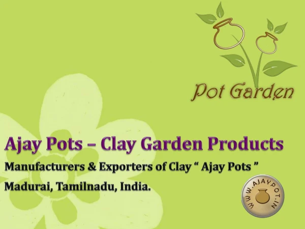 Ajay Exim - Clay Garden Pots
