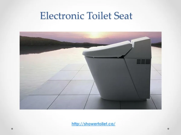 Electronic toilet seat canada