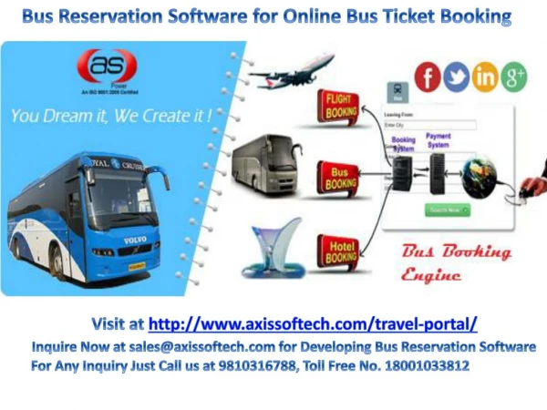 Bus Reservation Software for Online Ticket Booking