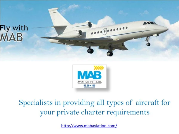 Private Air Charter Services In India