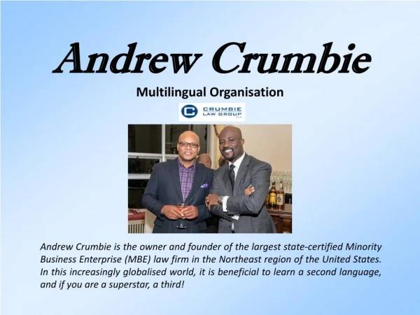 Andrew Crumbie - Multilingual Organisation