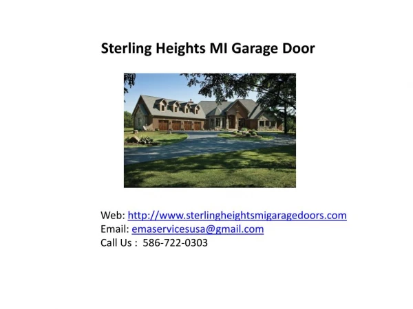 sterling heights MI Garage doors