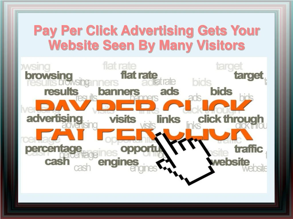 pay per click advertising gets your website seen by many visitors