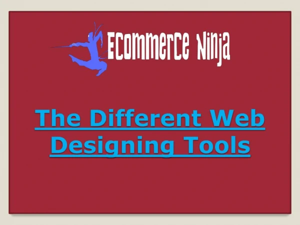 The Different Web Designing Tools