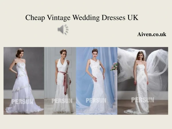 Affordable vintage Wedding Dresses UK 2015