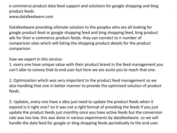 product data feed management datafedware