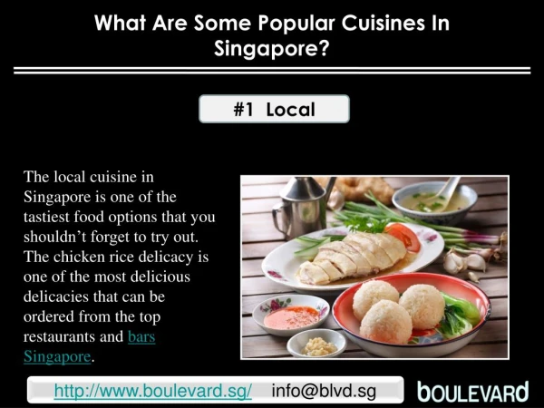 What are some popular cuisines in Singapore?