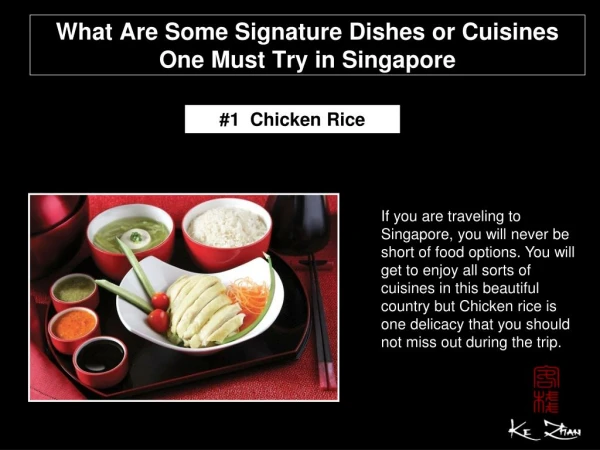 What are some signature dishes or cuisines one must try in S