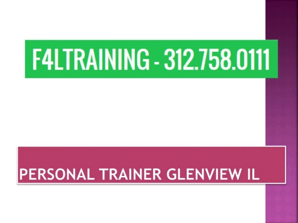 Look Fitter with Personal Trainer Glenview IL
