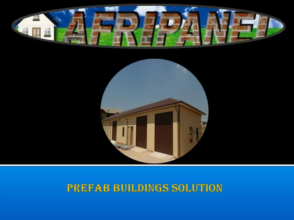 prefab buildings solution
