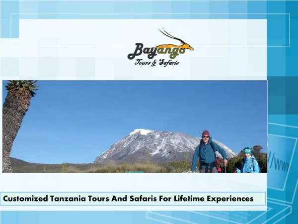 Customized Tanzania Tours And Safaris For Lifetime Experienc