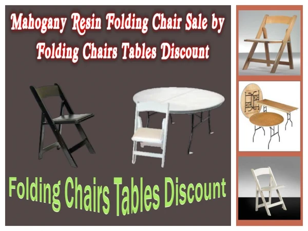 Mahogany Resin Folding Chair Sale