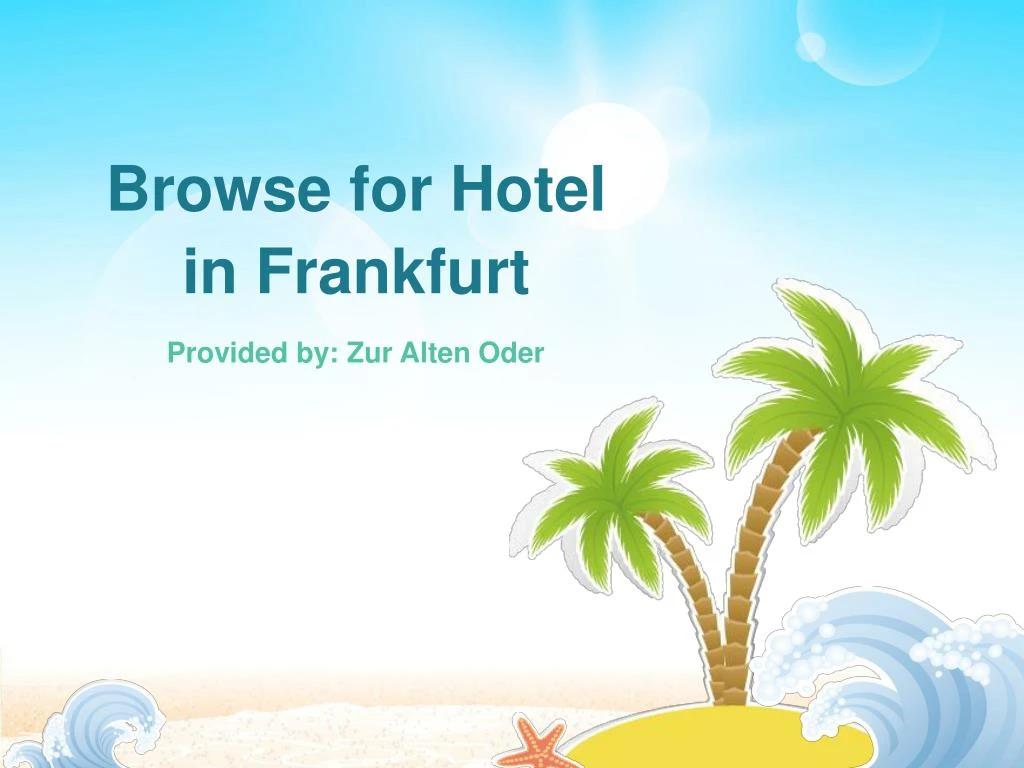 browse for h otel in frankfurt