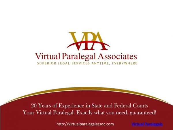 Virtual Paralegals Services