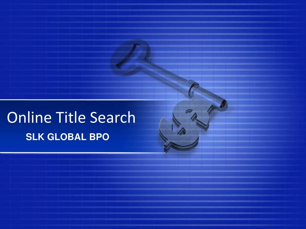 online title search