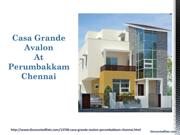 Casa Grande Avalon Flats for Sale Perumbakkam Chennai