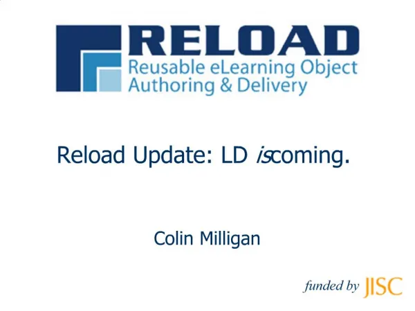 Reload Update: LD is coming.