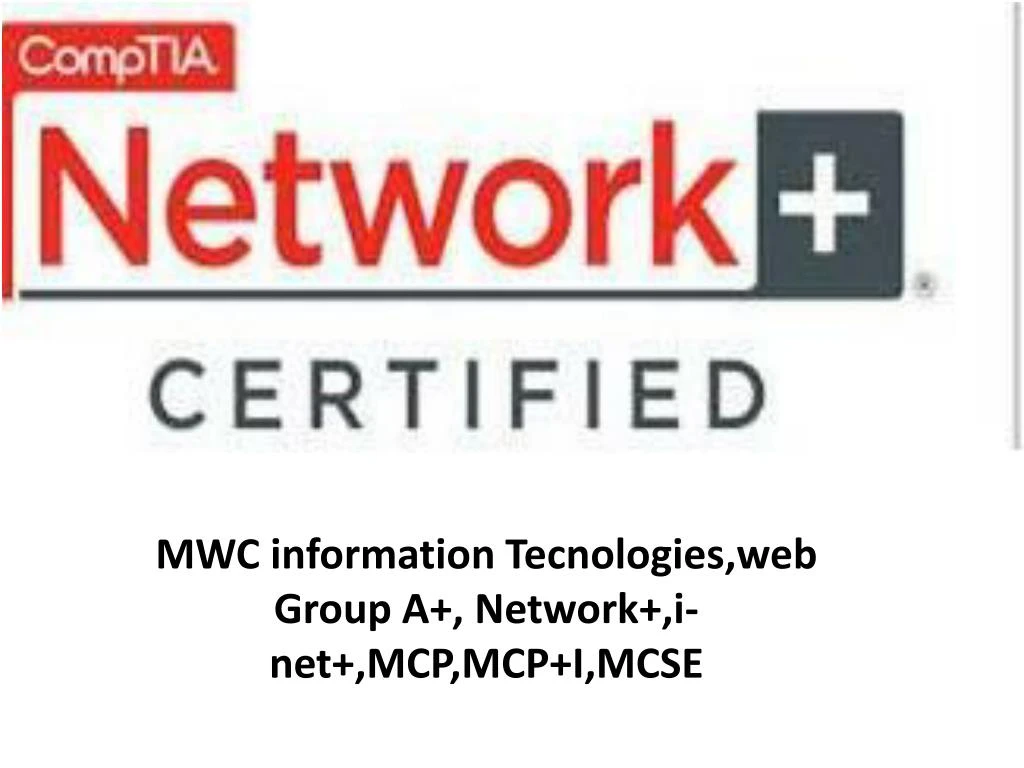 mwc information tecnologies web group a network i net mcp mcp i mcse
