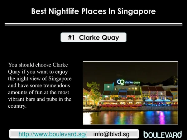 Best nightlife places in Singapore