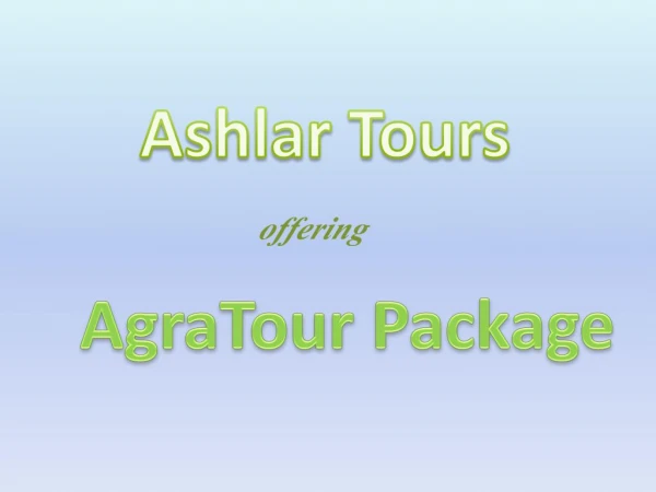 Agra tour package