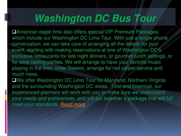 Washington DC  Bus Tour