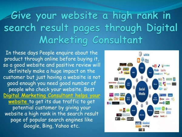 Give your website a high rank in search result pages through