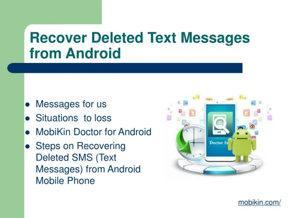Recover Deleted Text Messages from Android