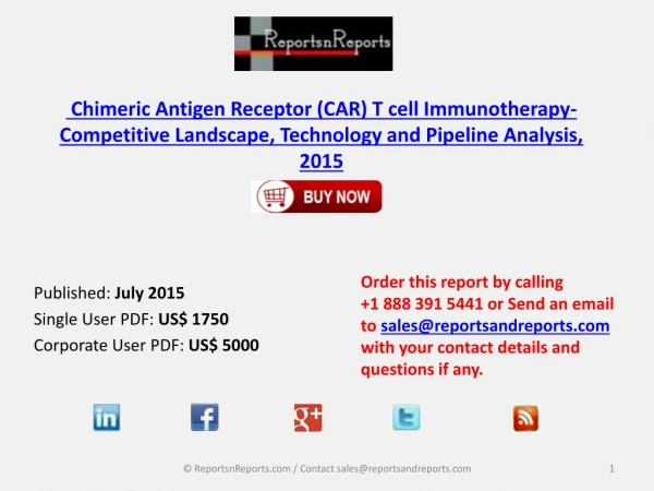 2015 Chimeric Antigen Receptor (CAR) T cell Immunotherapy- C