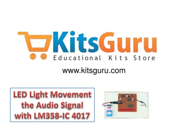 LED Light Movement the Audio Signal with LM358-IC 4017 Proje