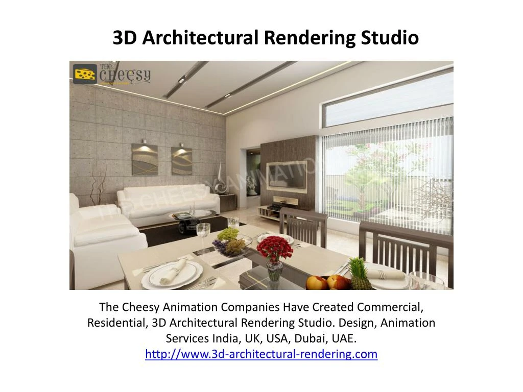 3d architectural rendering studio