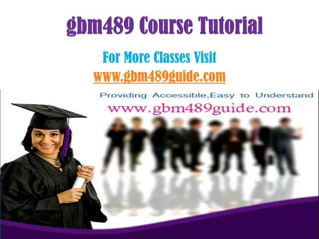 gbm489 course tutorial