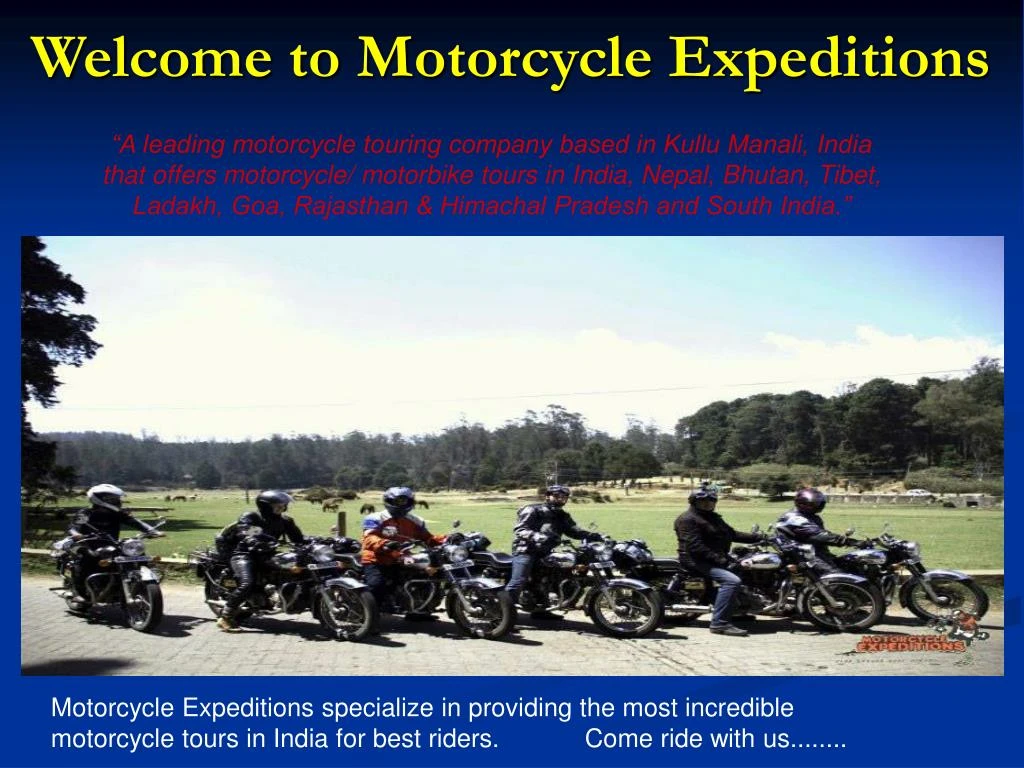 welcome to motorcycle expeditions
