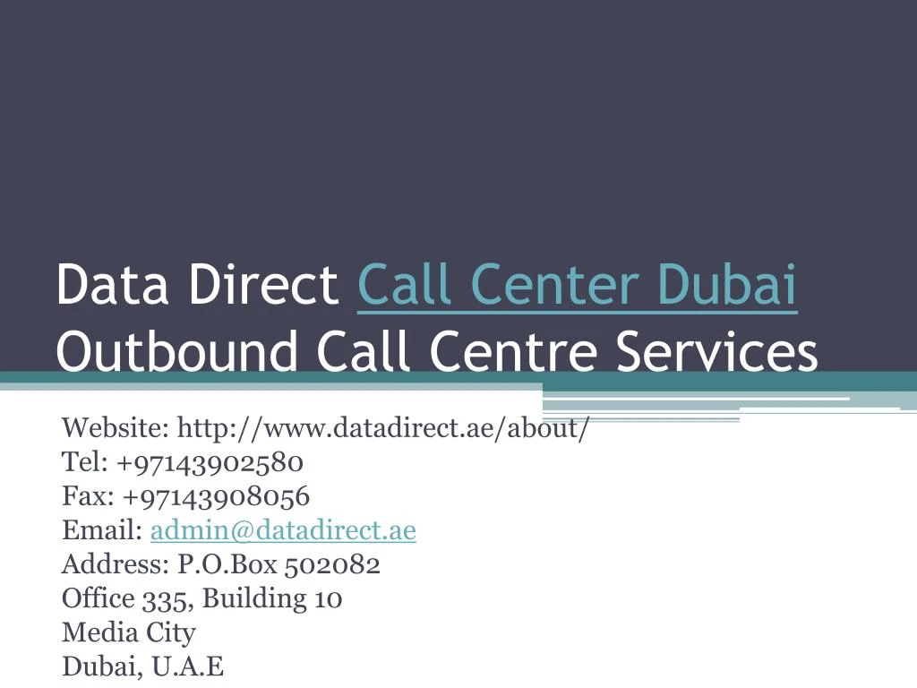 data direct call center dubai outbound call centre services