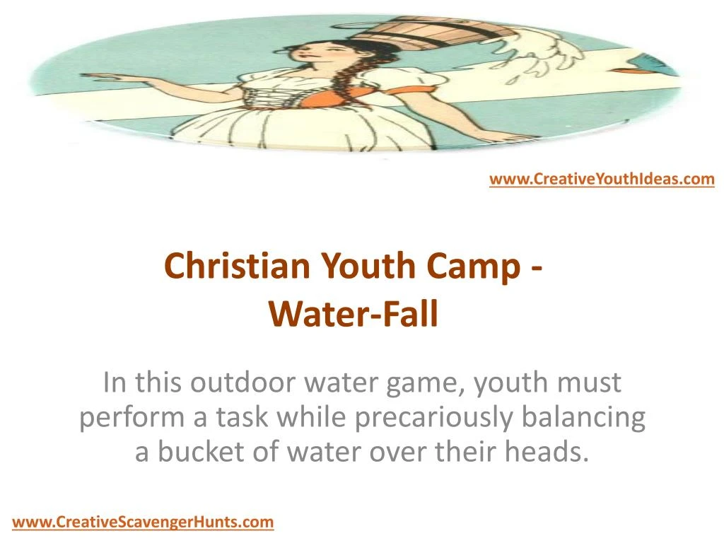 christian youth camp water fall
