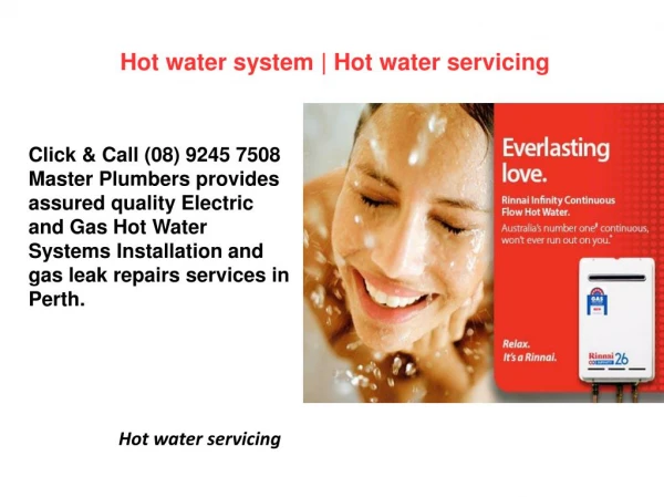 Gas Hot Water Systems