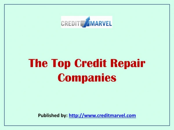 PPT - Best Credit Repair Companies PowerPoint Presentation, free ...