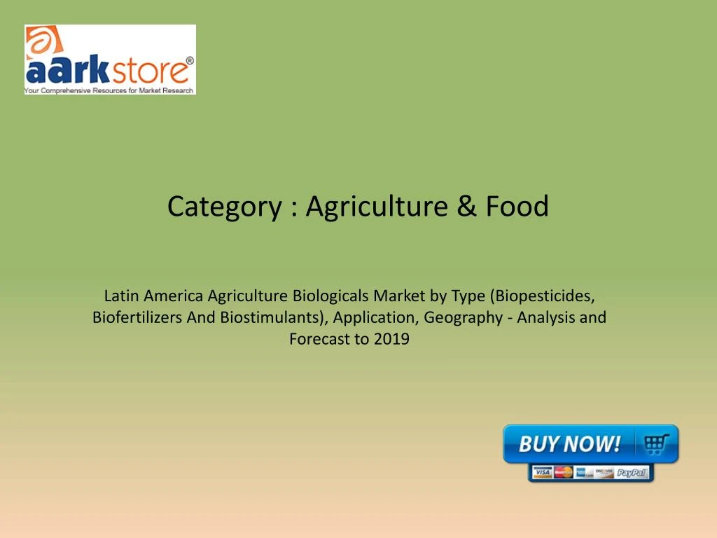 category agriculture food
