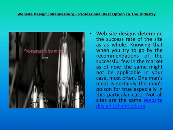 Website Design Johannesburg