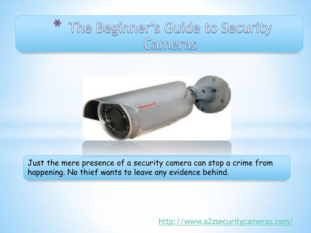 the beginner s guide to security cameras