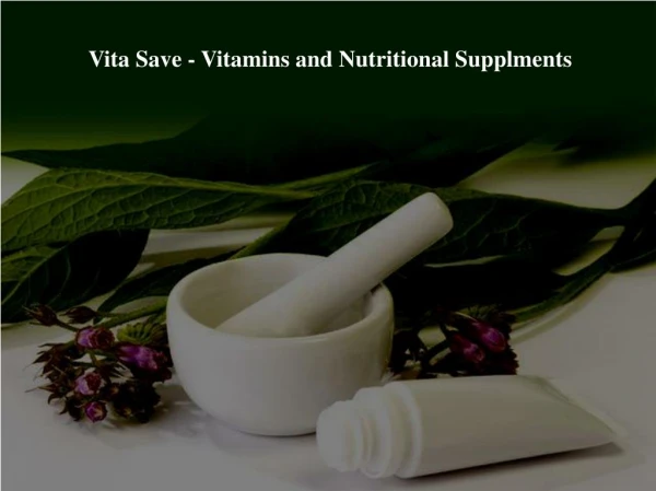 Online Vitamins & supplements Shop in Canada