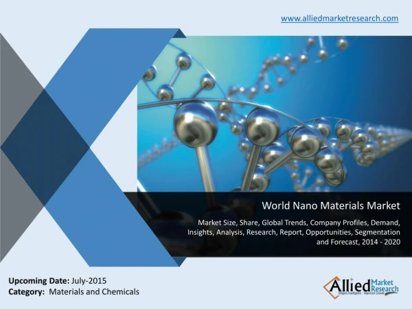 World Nano Materials Market Size, Trends, Analysis,2014-2020