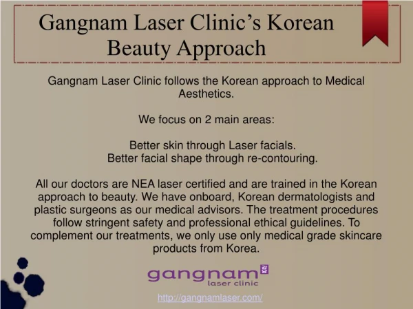 Gangnam Laser Clinic’s Follow Korean Beauty Approach