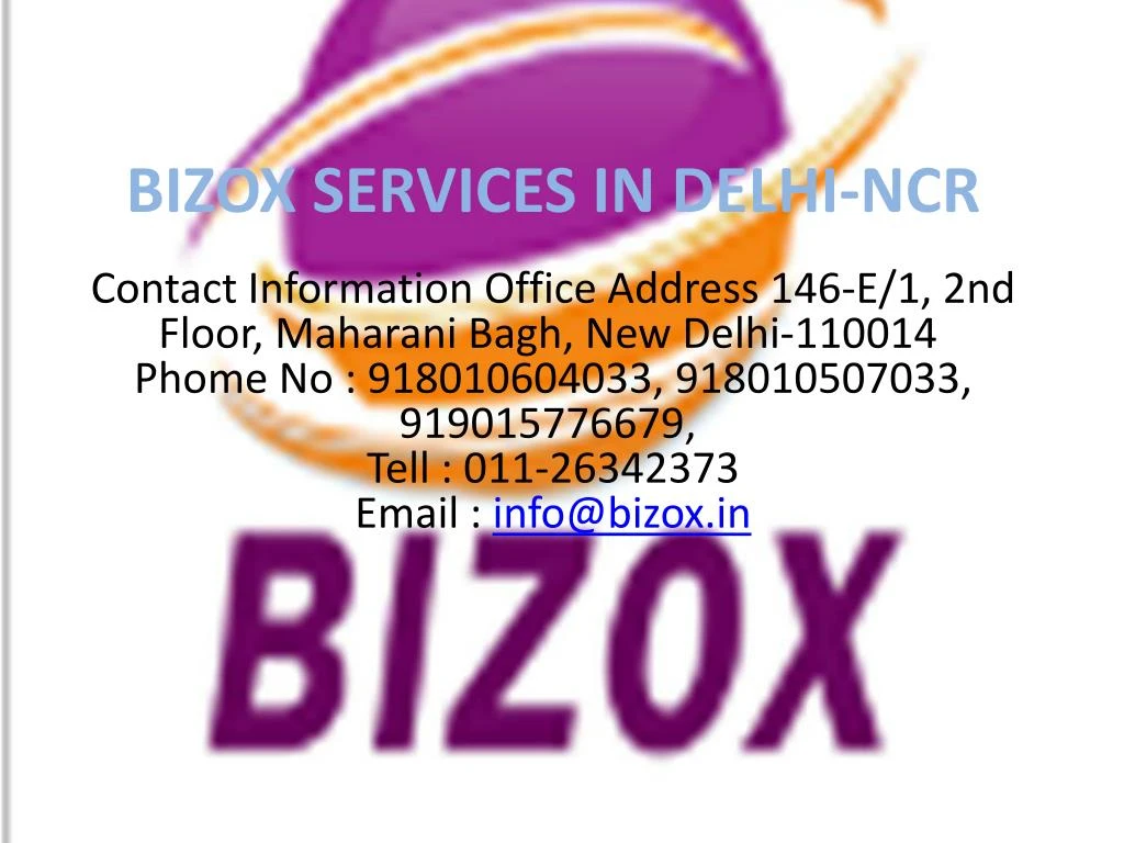bizox services in delhi ncr